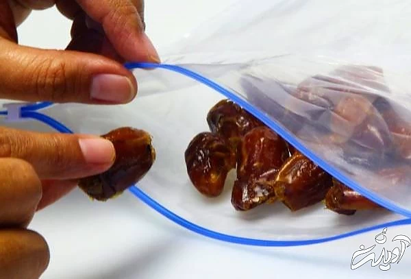 نگهداری خرما در فریزر